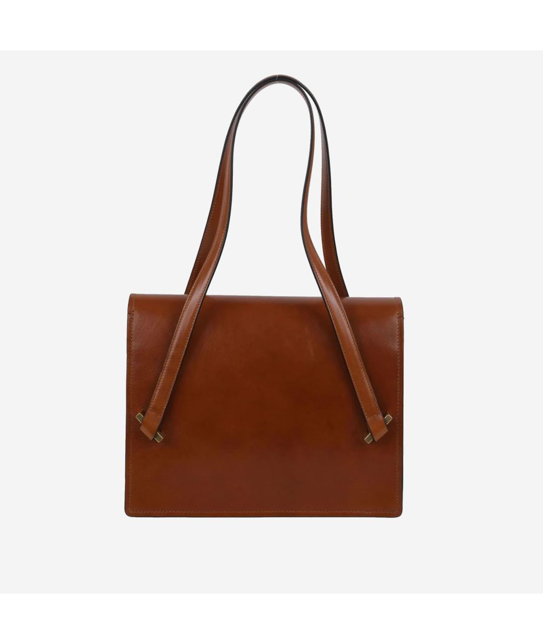 VERSACE Коричневая кожаная сумка через плечо, фото 3