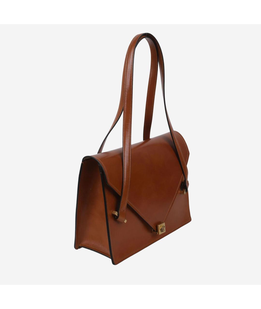 VERSACE Коричневая кожаная сумка через плечо, фото 2