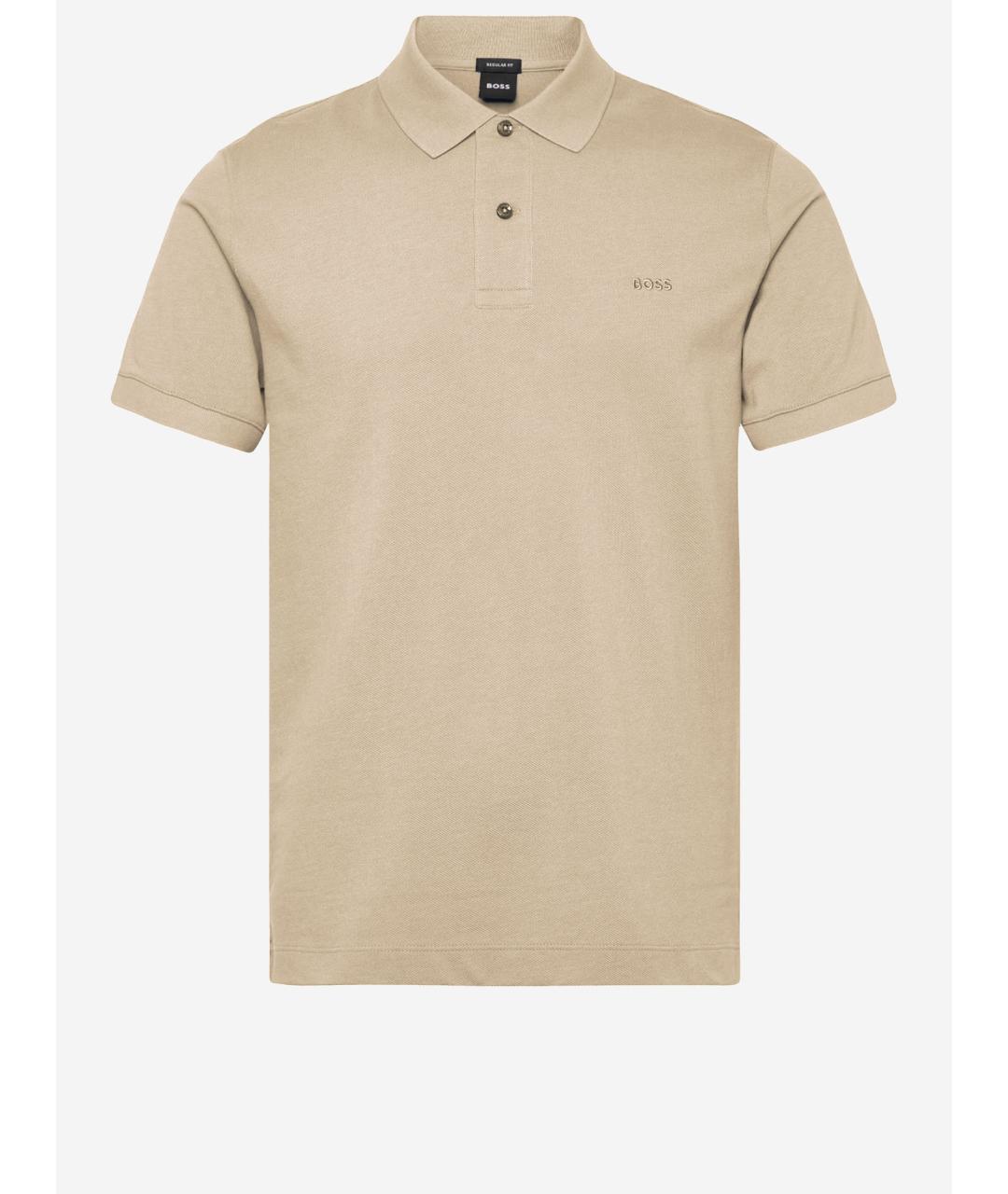 HUGO BOSS Бежевая хлопковая футболка, фото 4