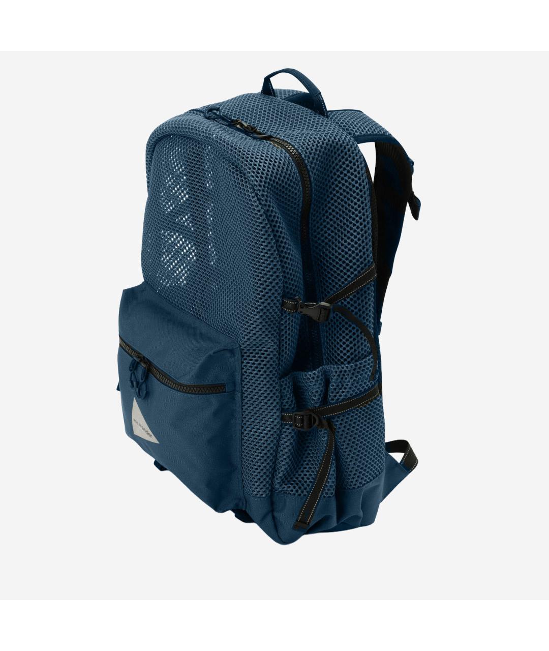 AND WANDER Голубой синтетический рюкзак, фото 2