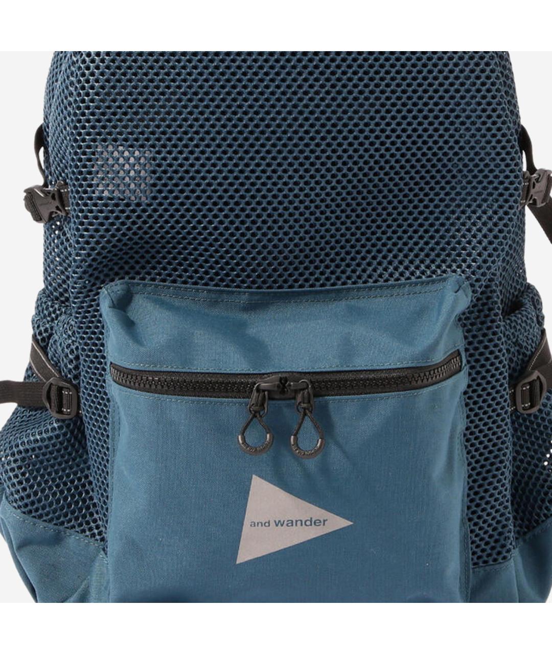 AND WANDER Голубой синтетический рюкзак, фото 4