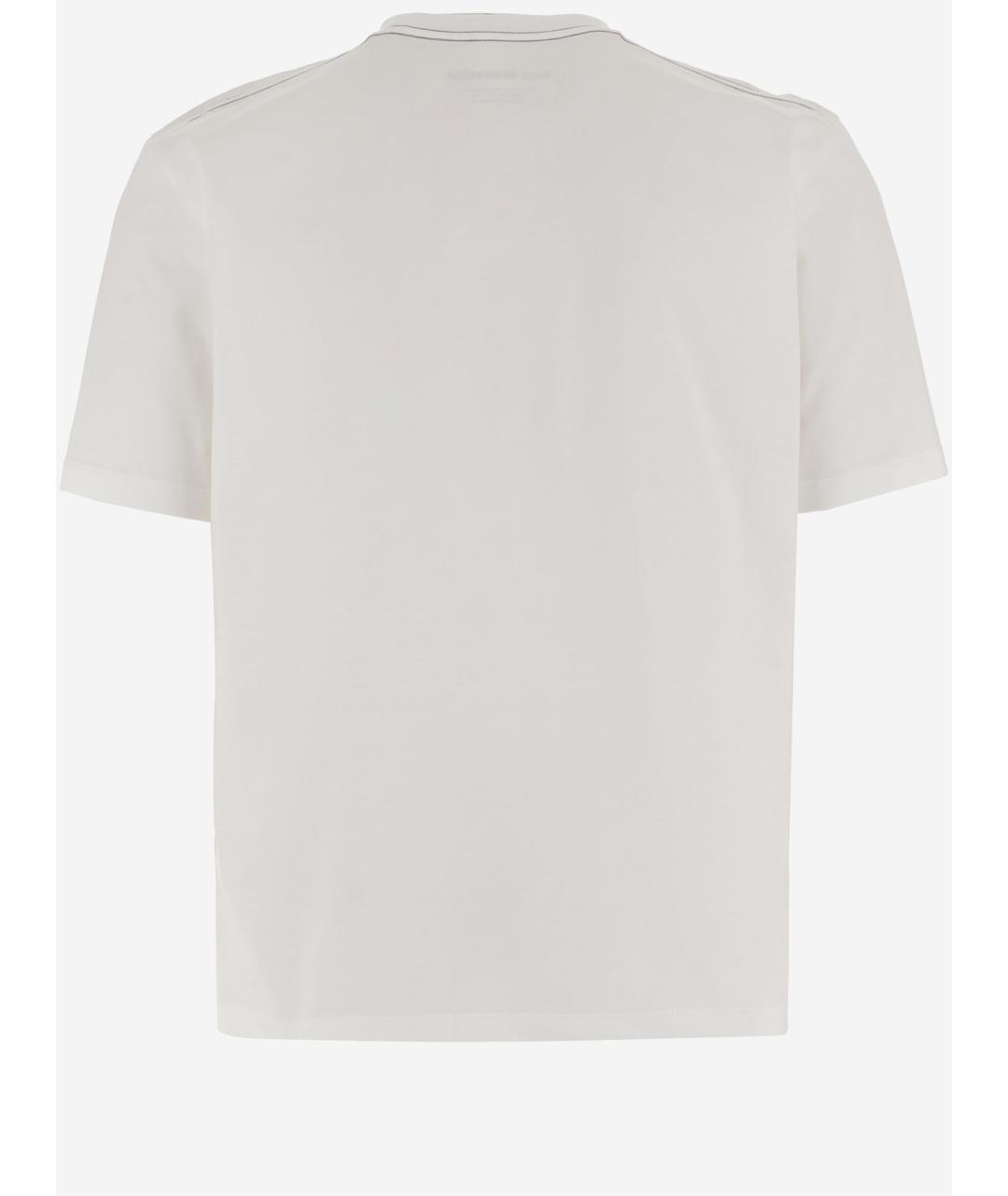 AND WANDER Белая хлопковая футболка, фото 2