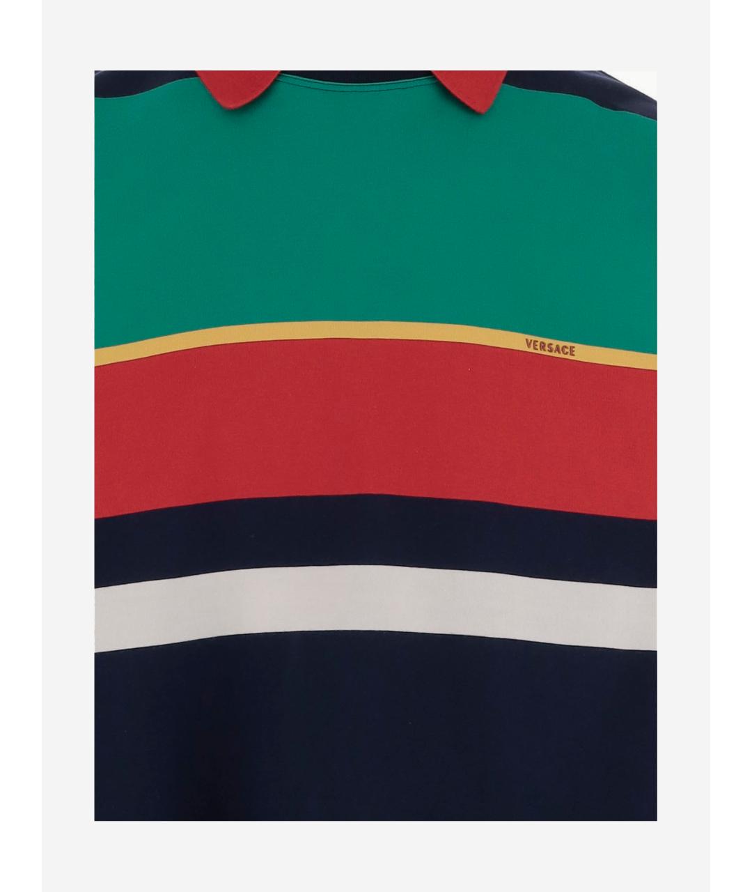 VERSACE Мульти хлопковый джемпер / свитер, фото 3