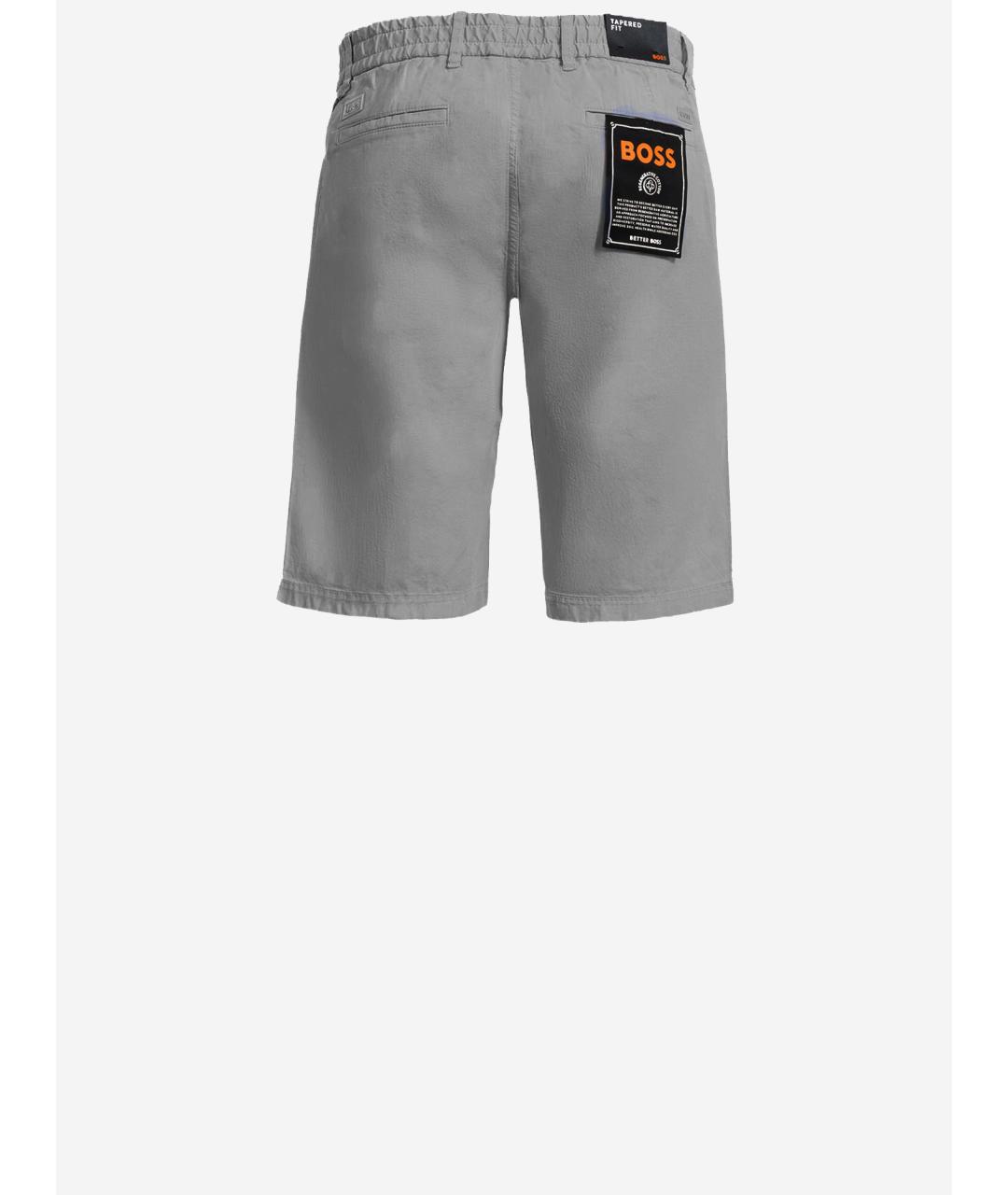 HUGO BOSS Серые хлопковые шорты, фото 2