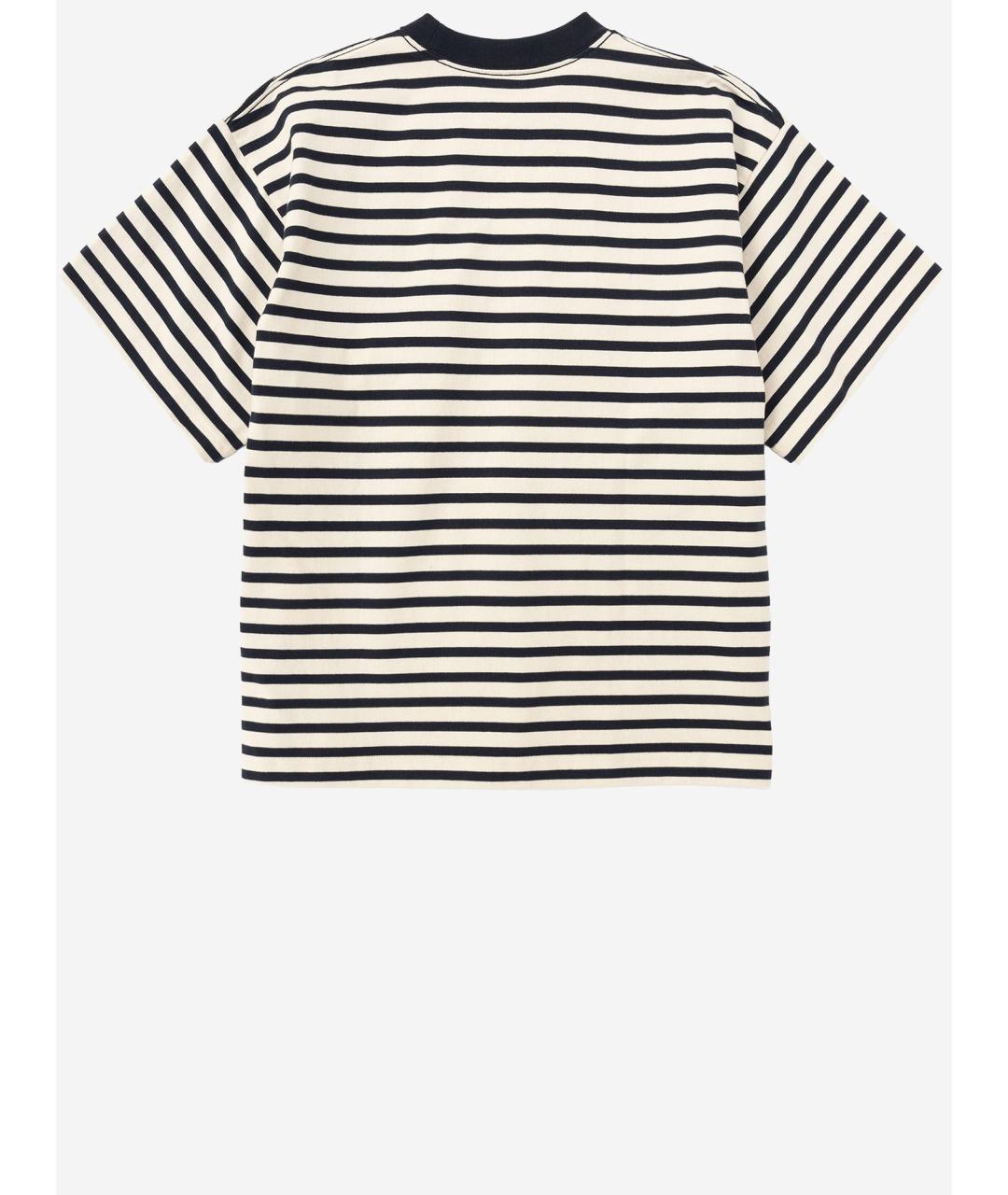 AND WANDER Синяя хлопковая футболка, фото 2