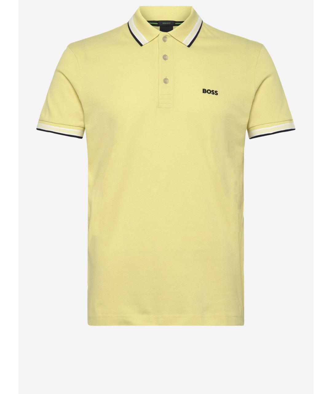 HUGO BOSS Желтая хлопковая футболка, фото 4