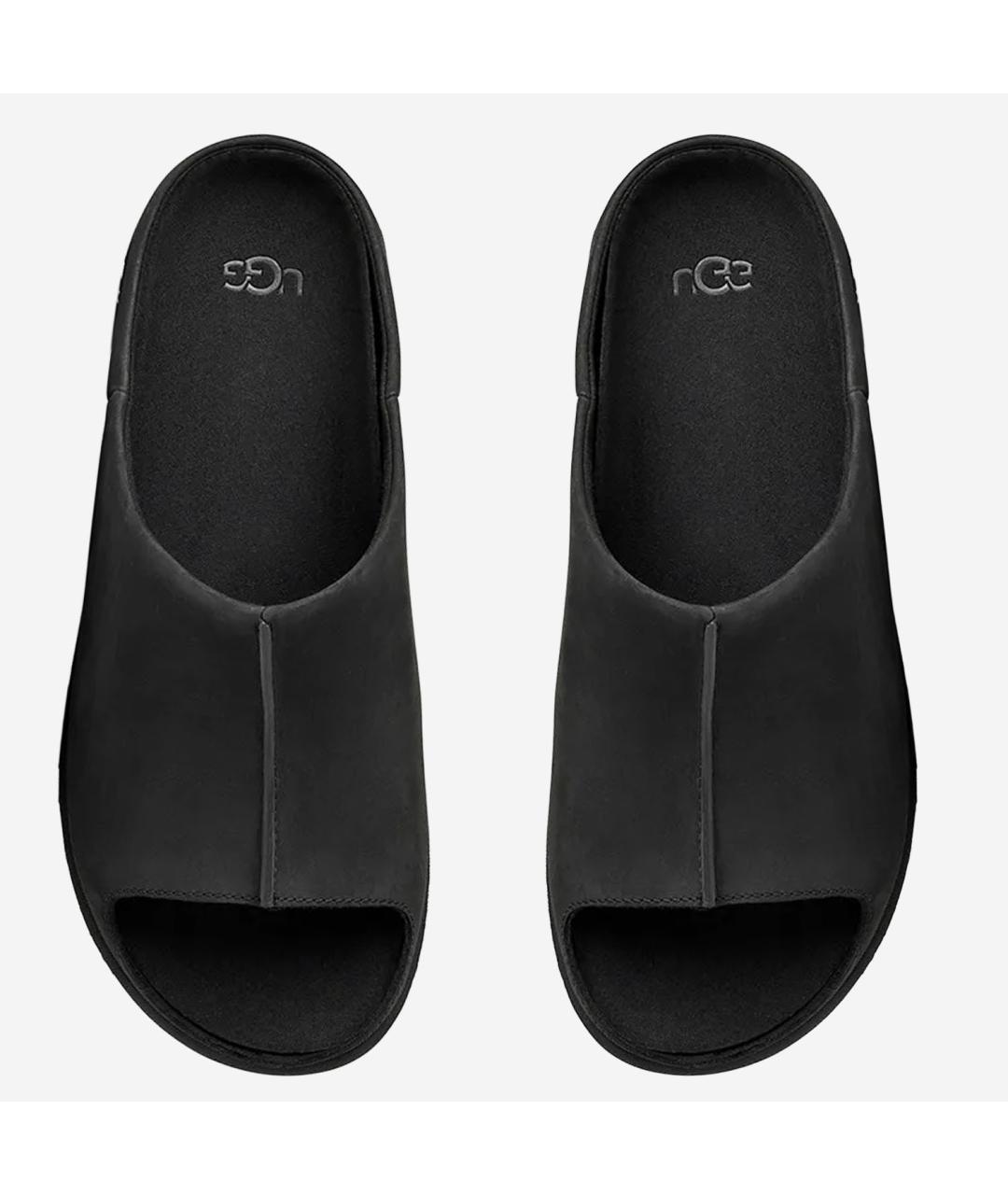 UGG AUSTRALIA Черные замшевые сандалии, фото 2