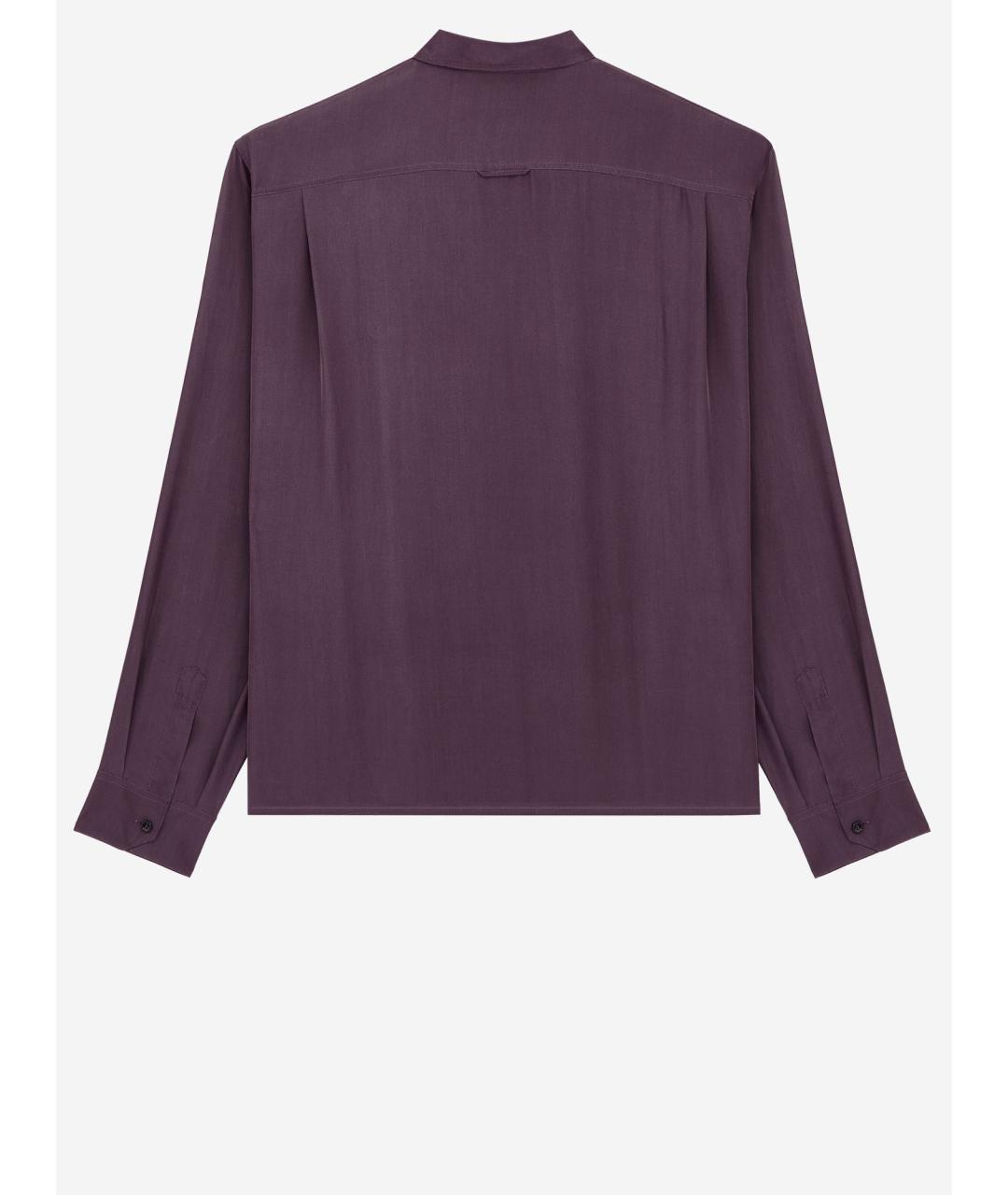 SAINT LAURENT Фиолетовая кэжуал рубашка, фото 2