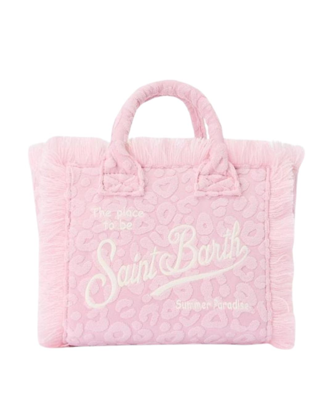 MC2 SAINT BARTH Розовая тканевая сумка тоут, фото 1