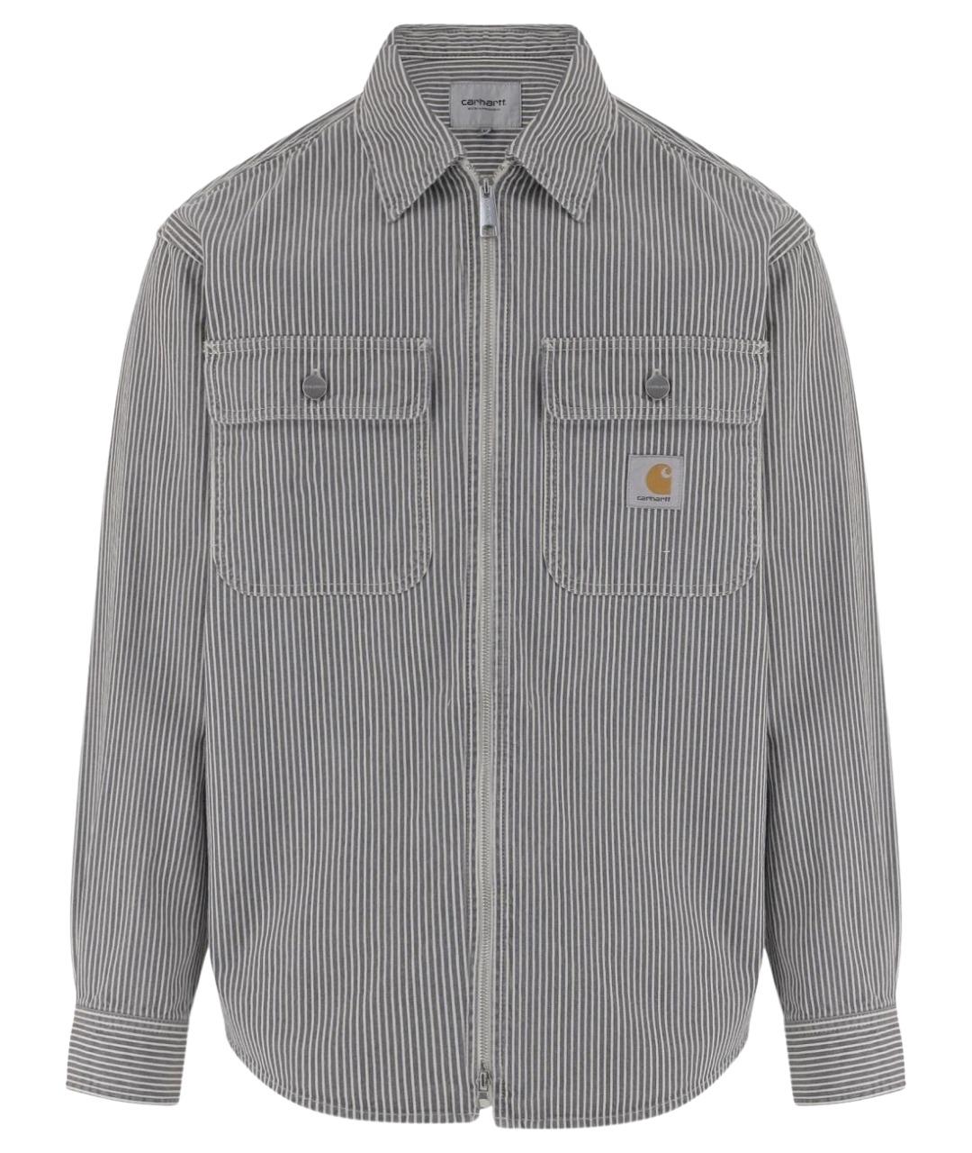CARHARTT WIP Серая хлопковая кэжуал рубашка, фото 1