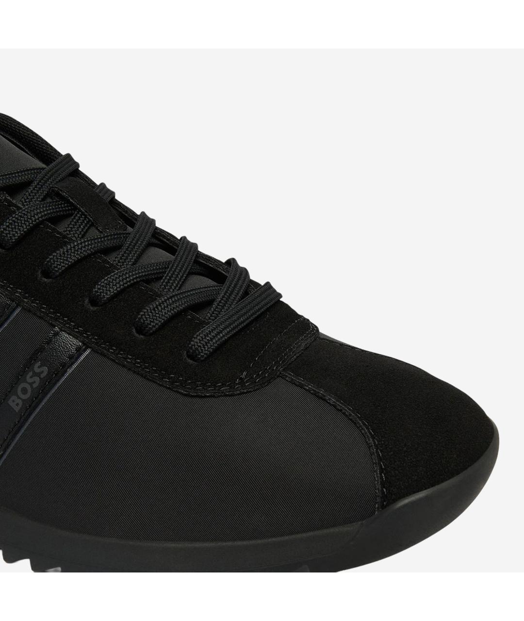 HUGO BOSS Черные синтетические низкие кроссовки / кеды, фото 5