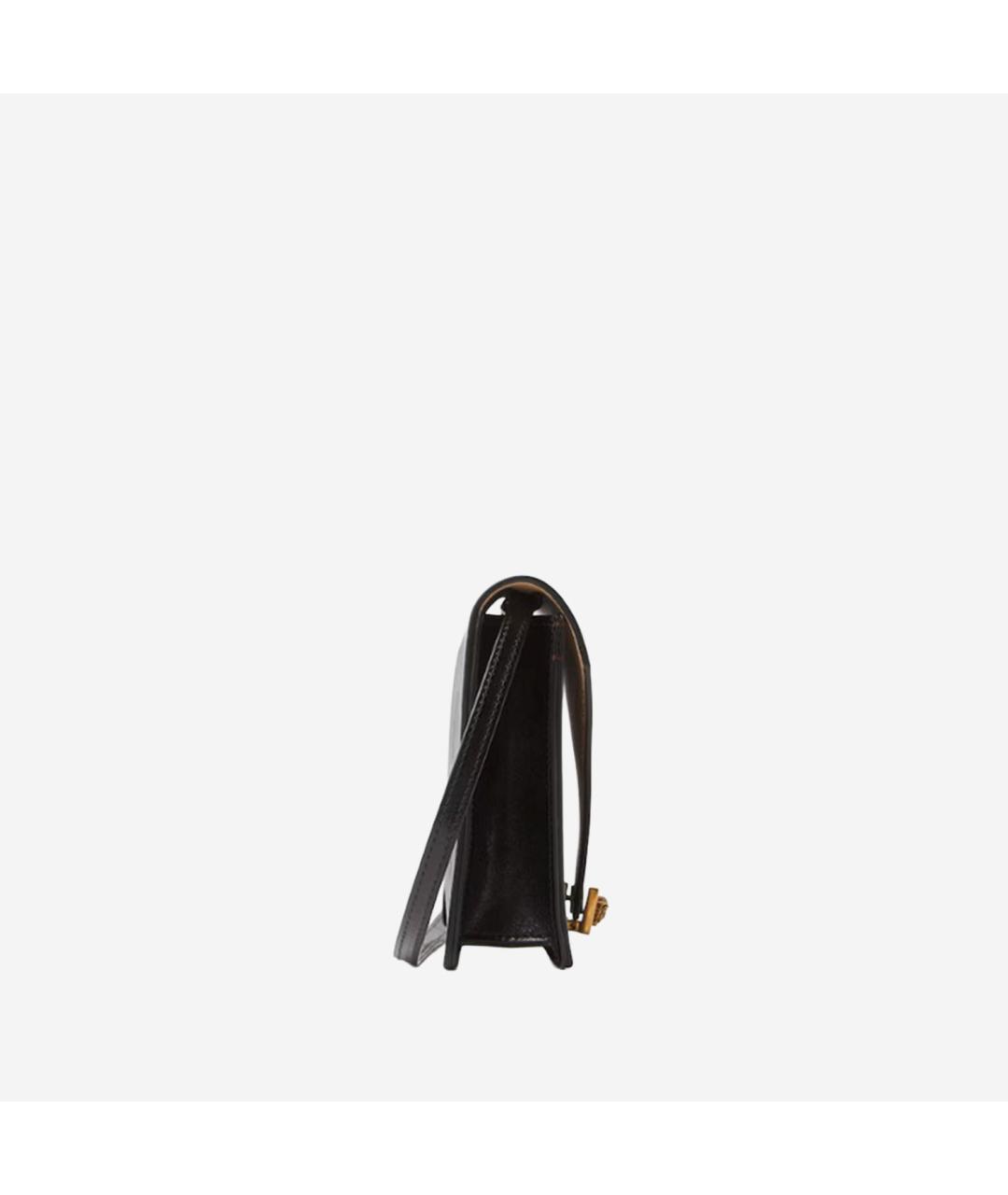 VERSACE Черная кожаная сумка через плечо, фото 2