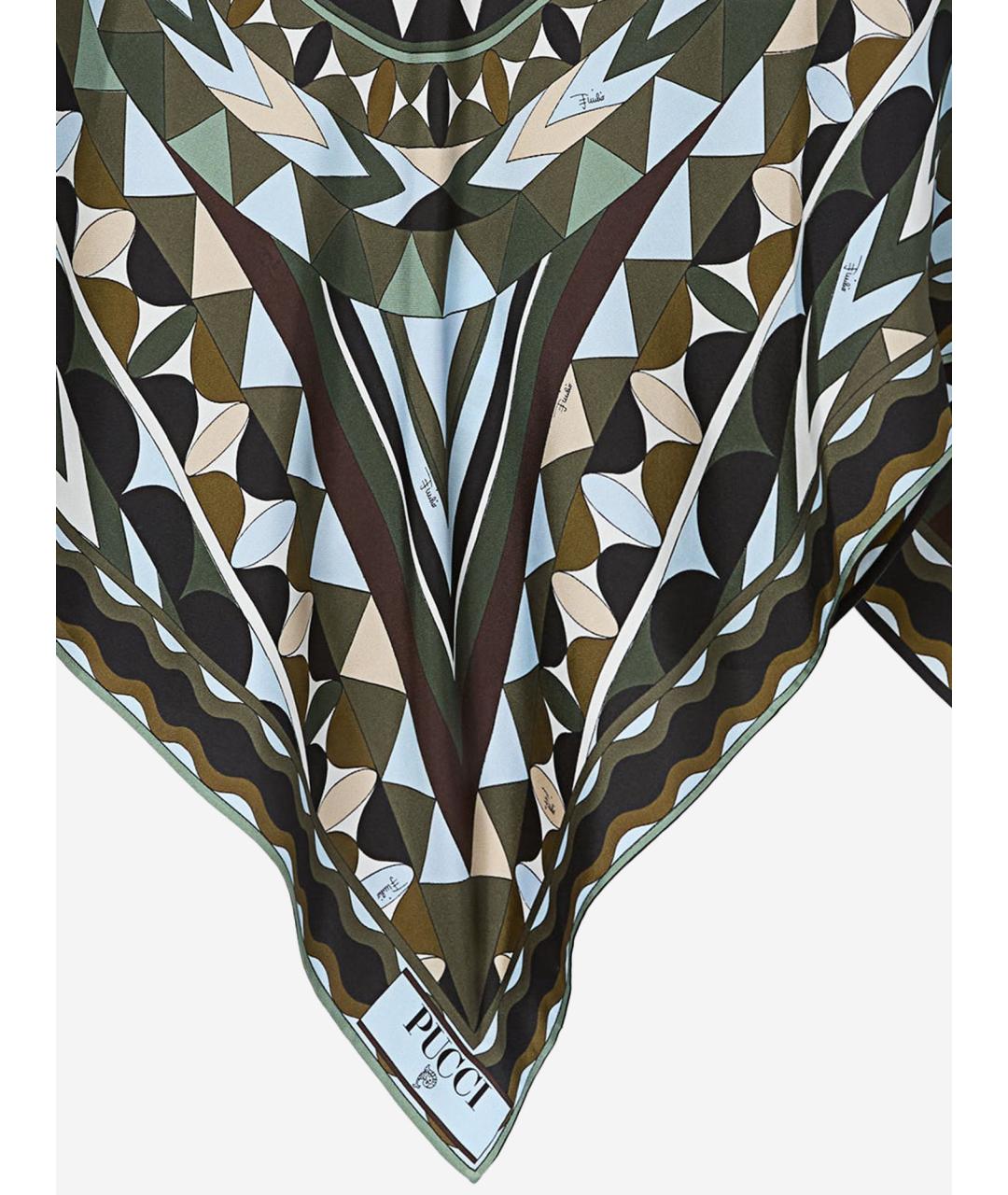 EMILIO PUCCI Мульти шелковая майка, фото 3