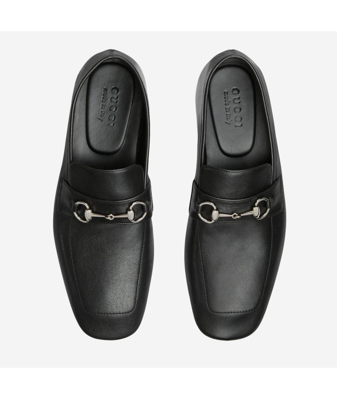 GUCCI Черные кожаные лоферы, фото 2