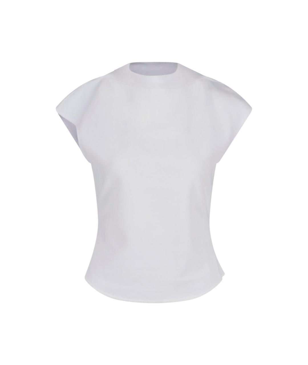 ALAIA Белая хлопковая футболка, фото 1