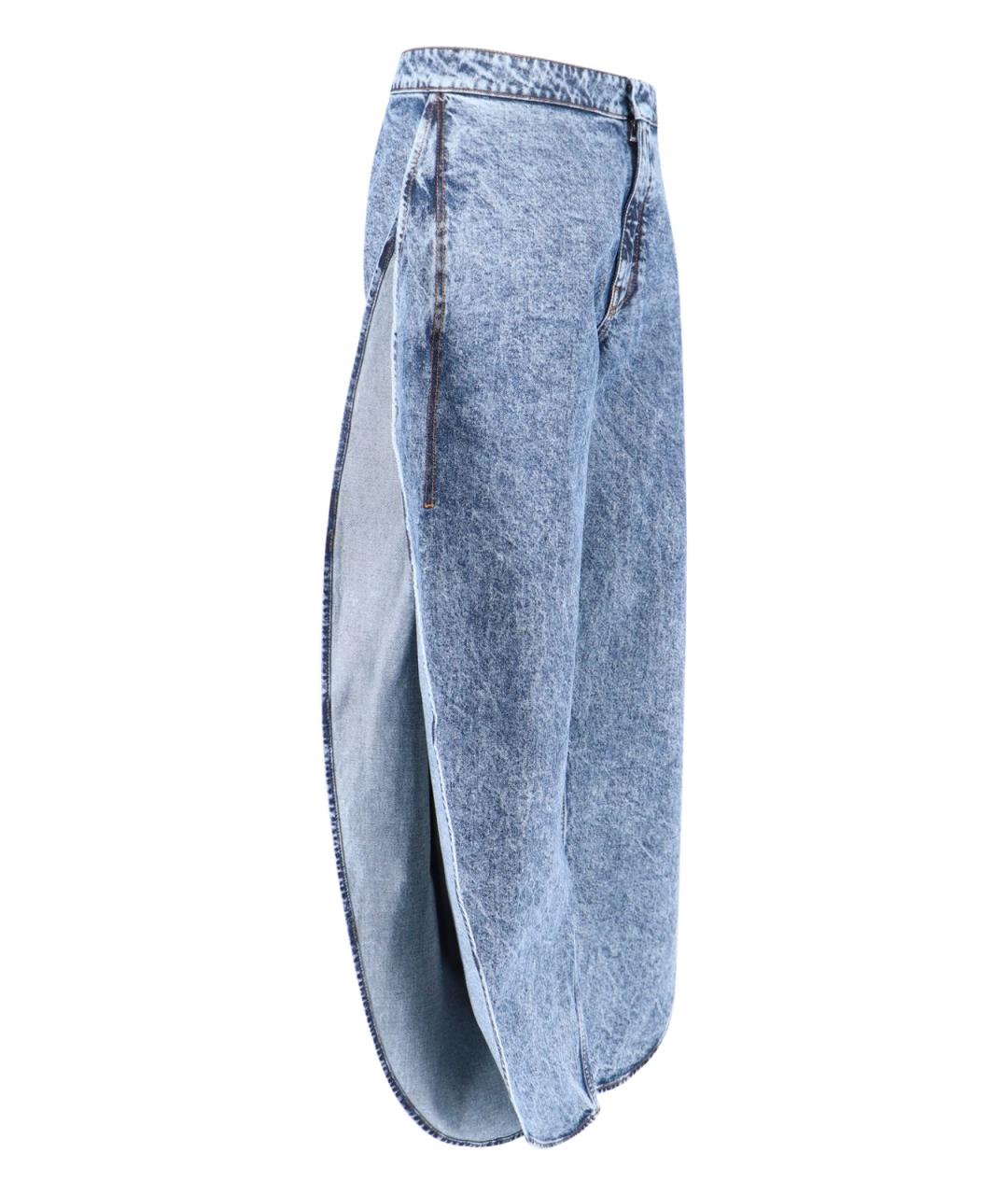 ALAIA Синие хлопковые прямые джинсы, фото 3