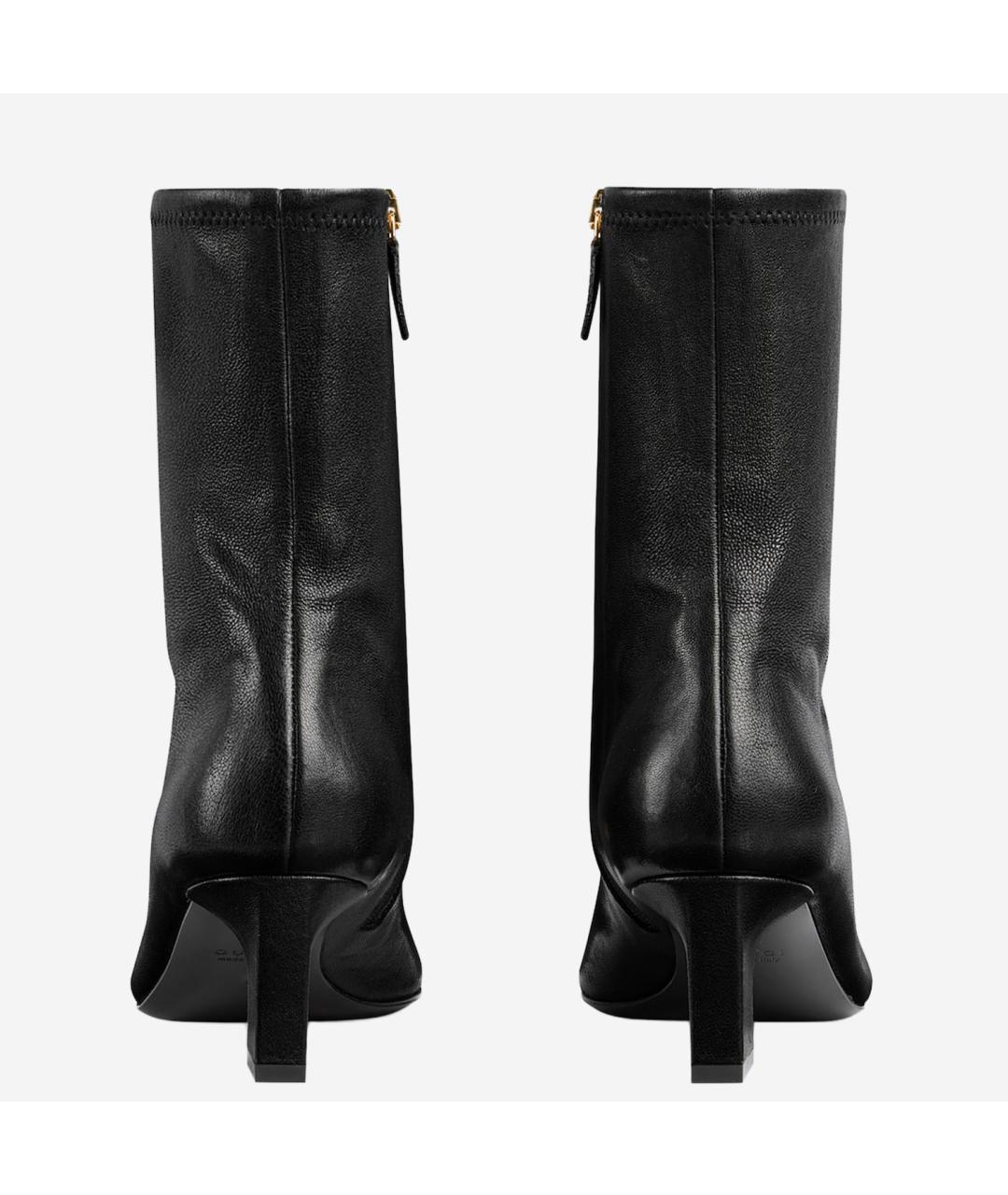 GUCCI Черные кожаные ботильоны, фото 3