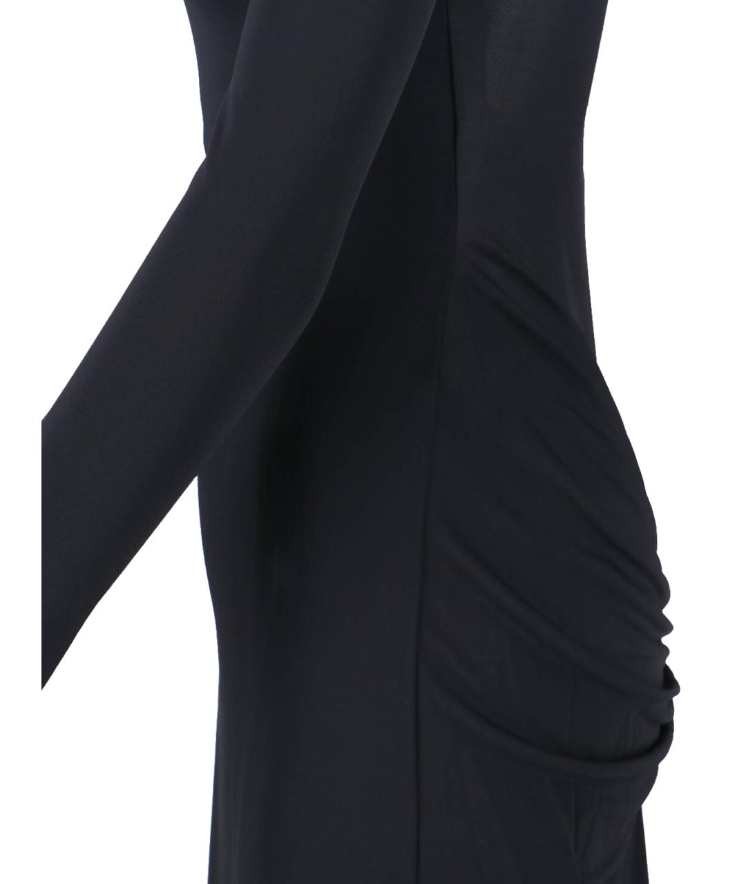 ALAIA Черное вискозное вечернее платье, фото 5