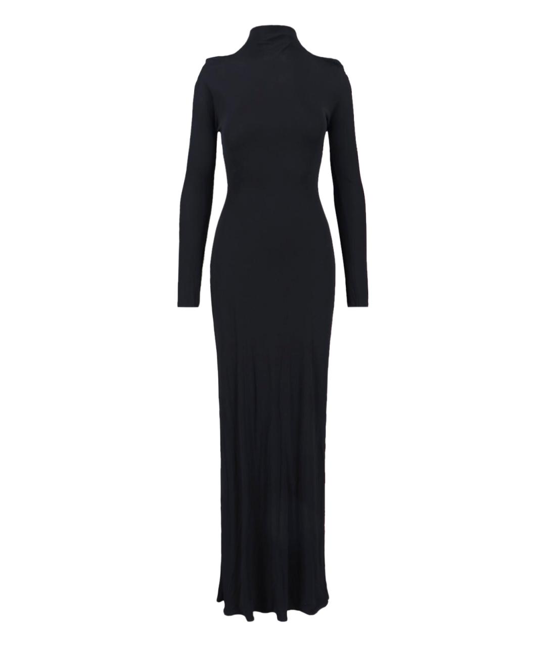 ALAIA Черное вискозное вечернее платье, фото 1