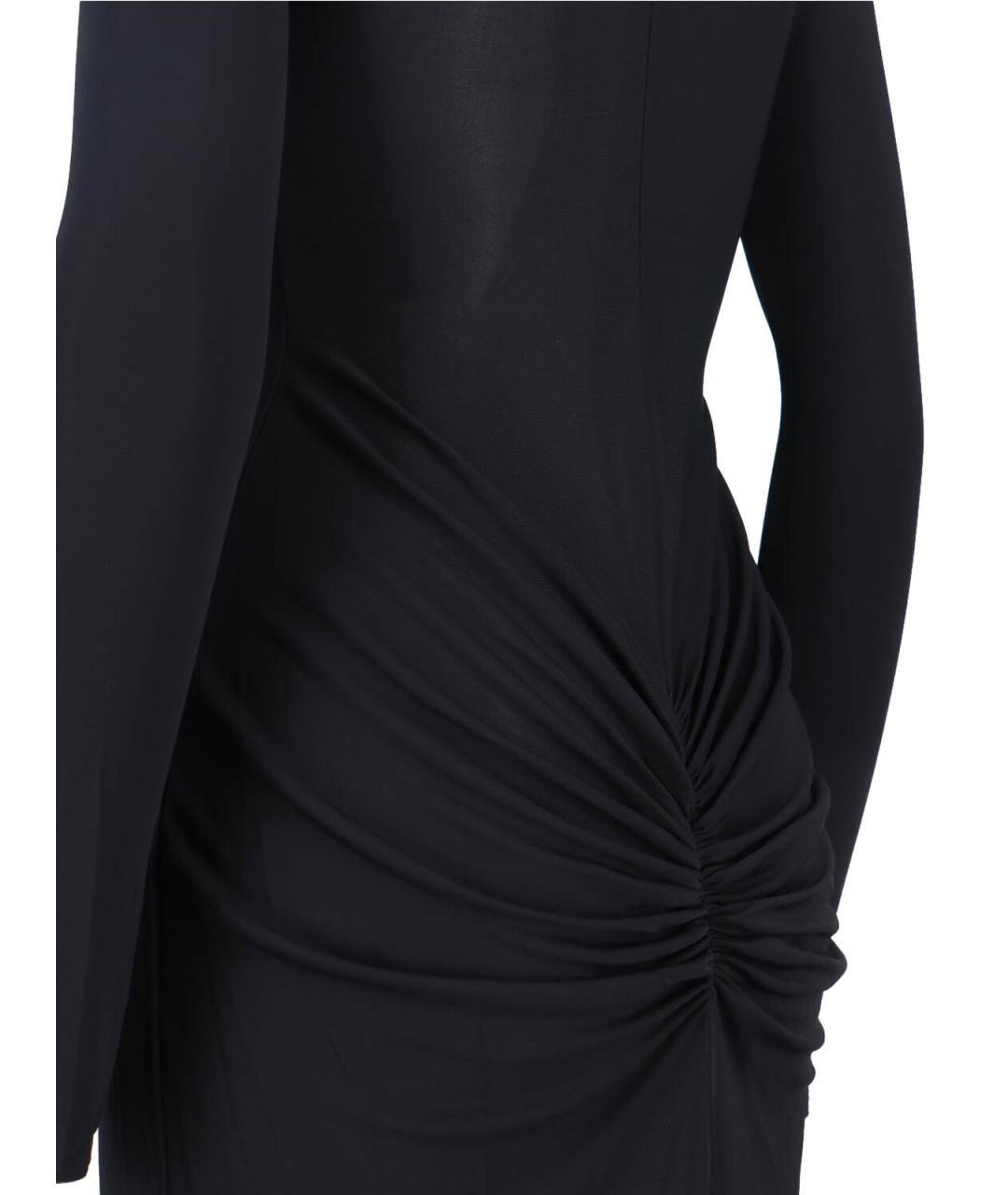 ALAIA Черное вискозное вечернее платье, фото 3