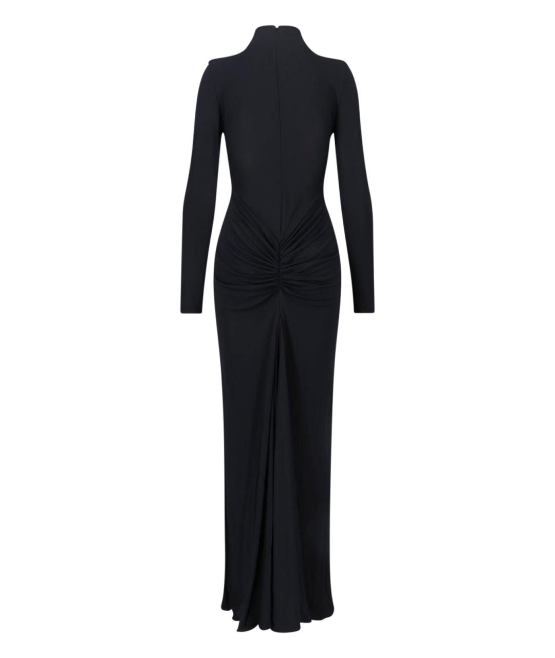 ALAIA Черное вискозное вечернее платье, фото 2