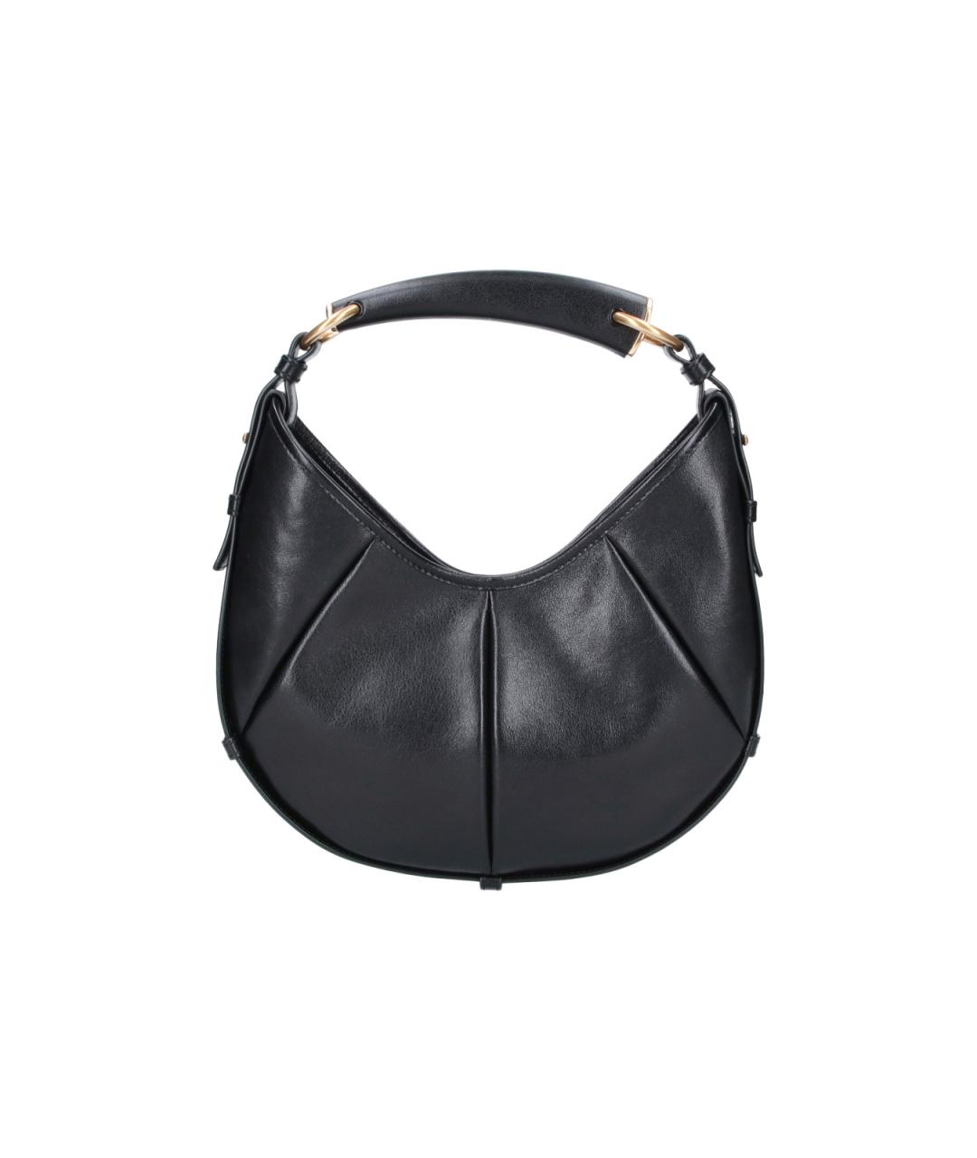 SAINT LAURENT Черная кожаная сумка через плечо, фото 3