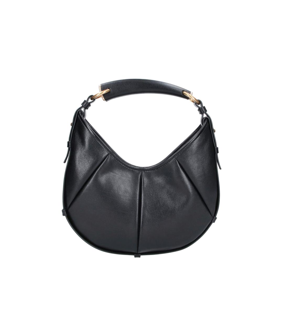 SAINT LAURENT Черная кожаная сумка через плечо, фото 1