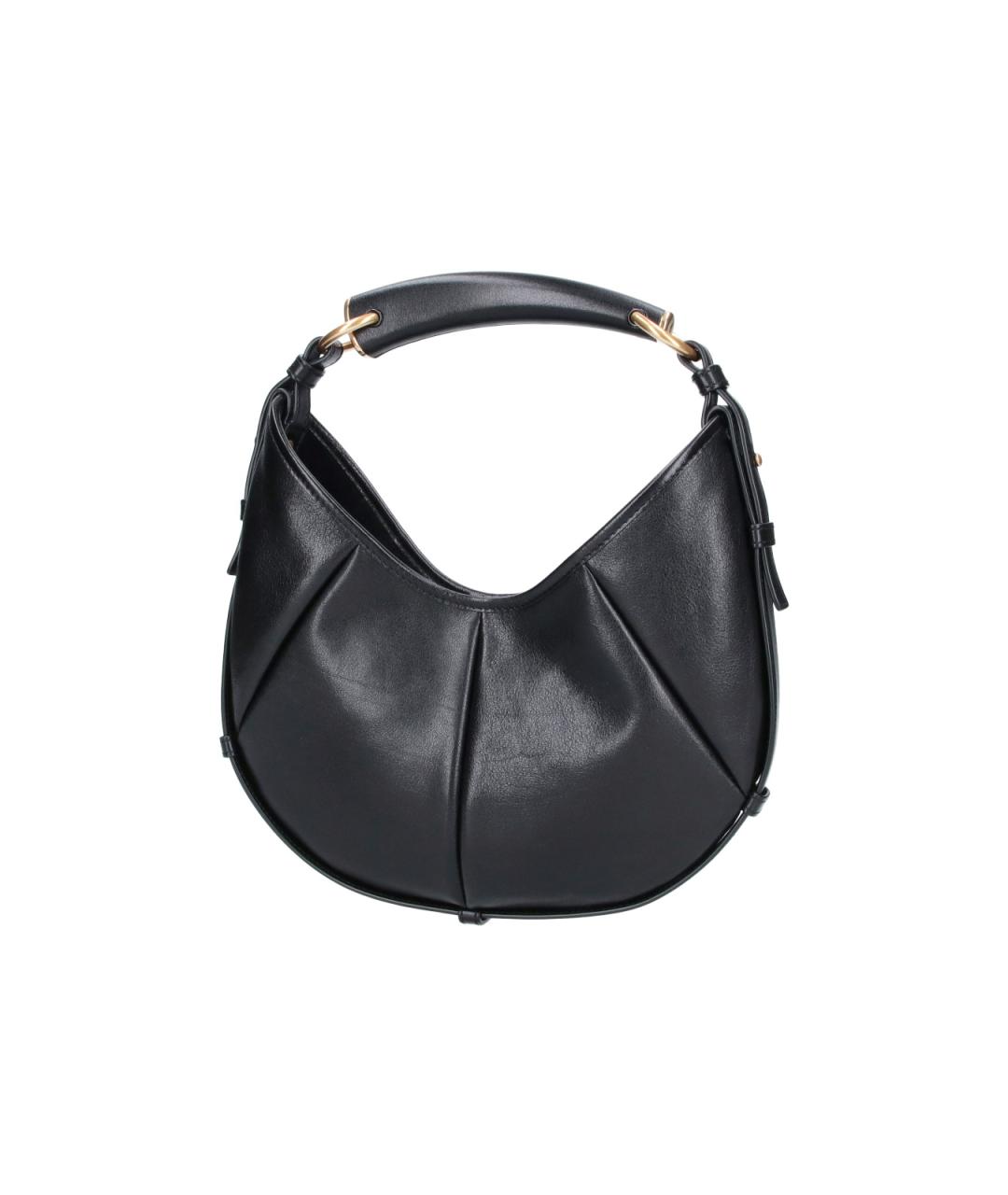 SAINT LAURENT Черная кожаная сумка через плечо, фото 2