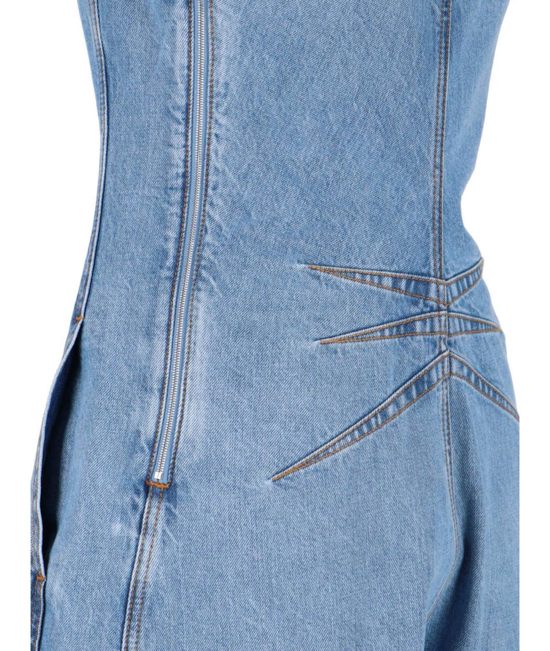 ALAIA Голубой хлопковый комбинезон, фото 4