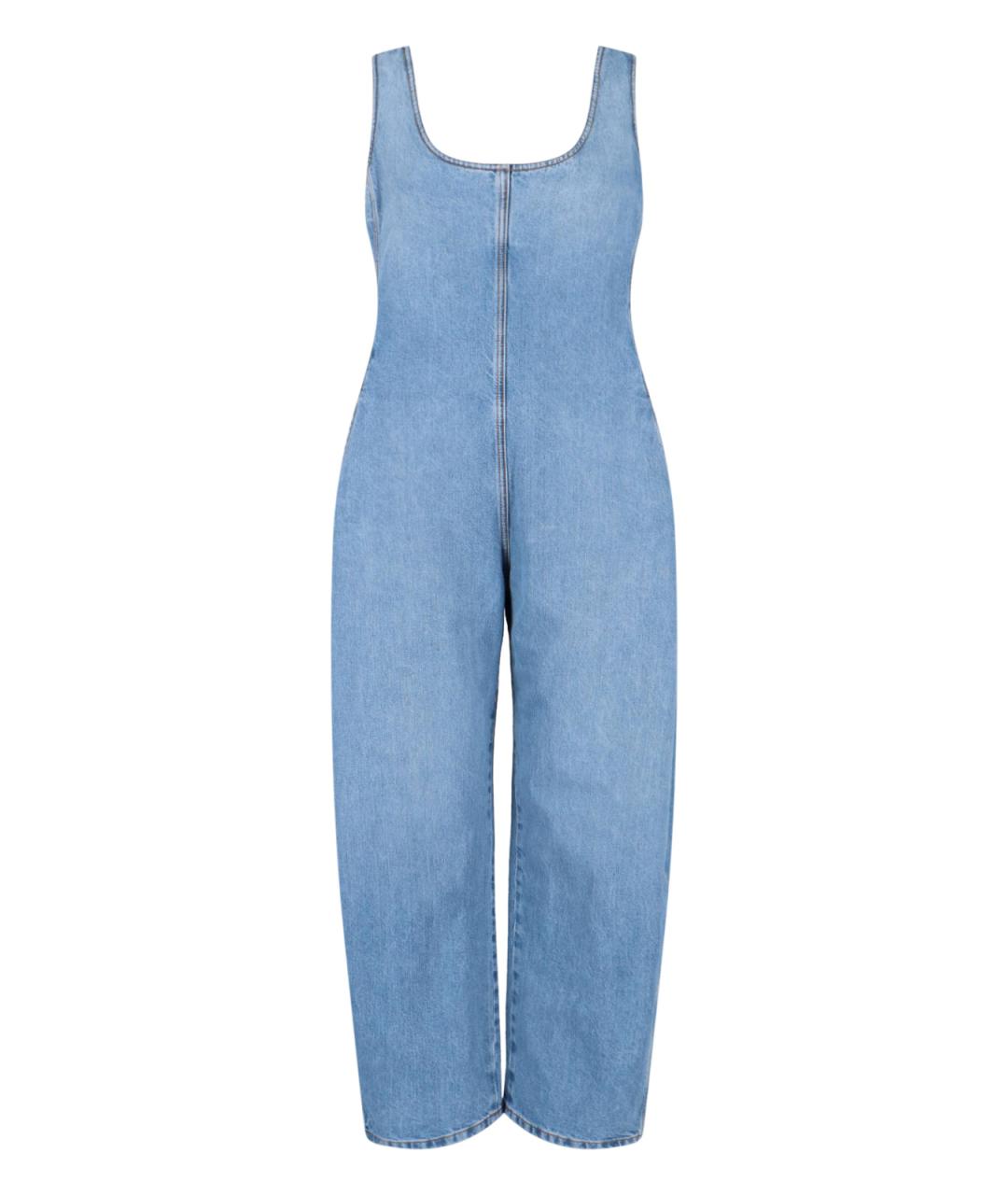 ALAIA Голубой хлопковый комбинезон, фото 1