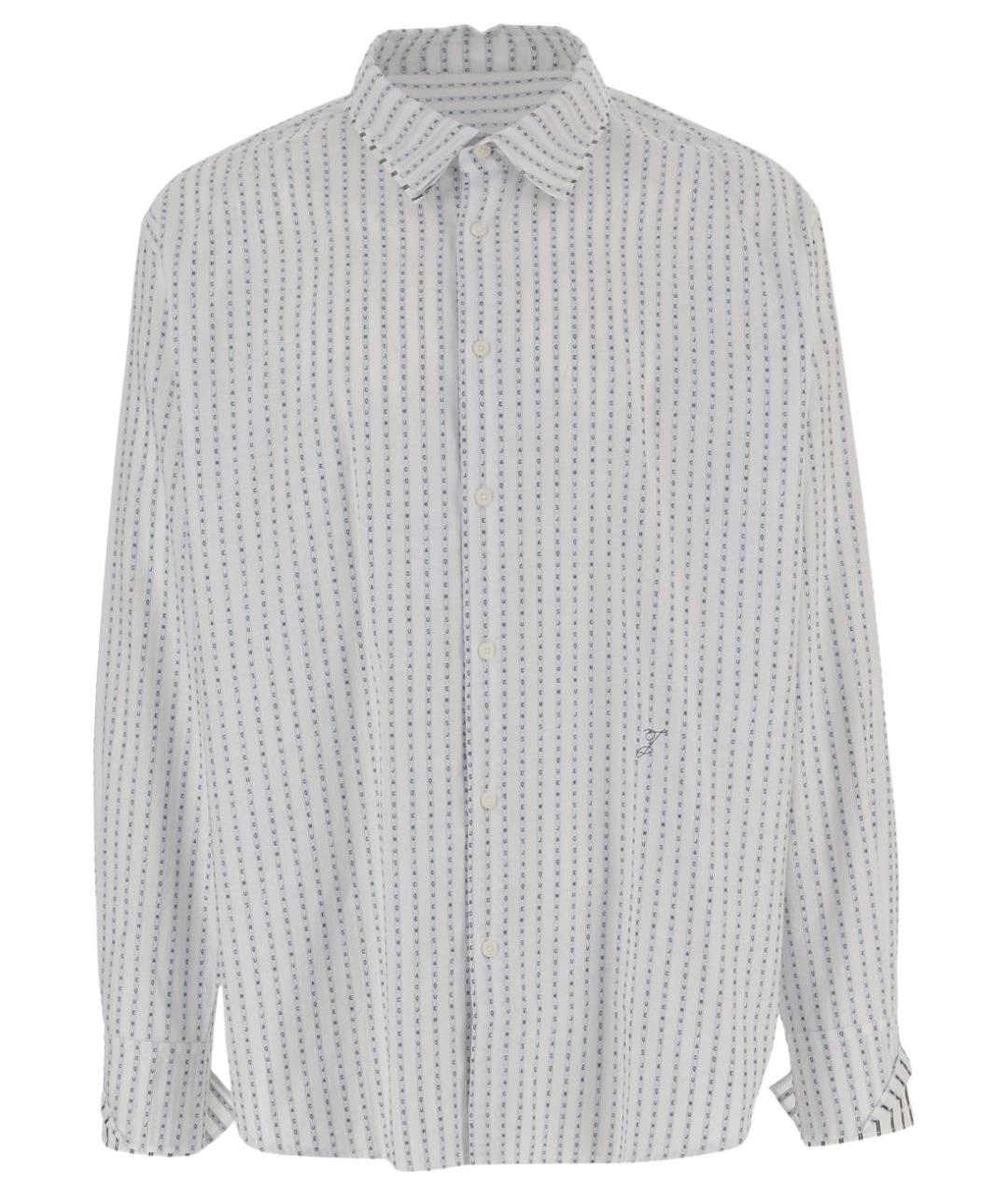 JACQUEMUS Белая хлопковая кэжуал рубашка, фото 1