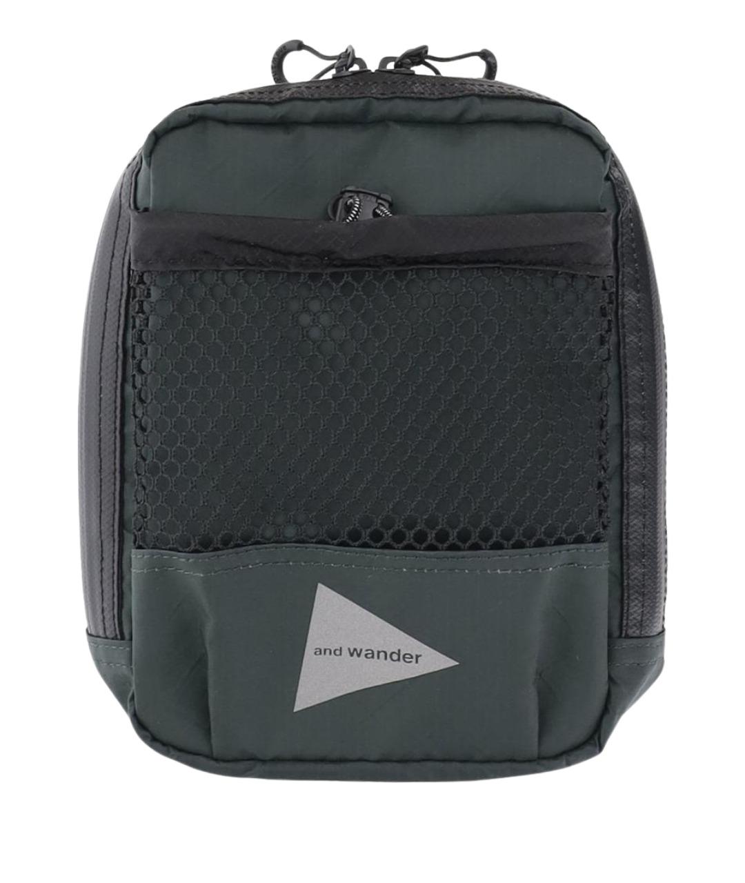 AND WANDER Зеленая синтетическая сумка на плечо, фото 1