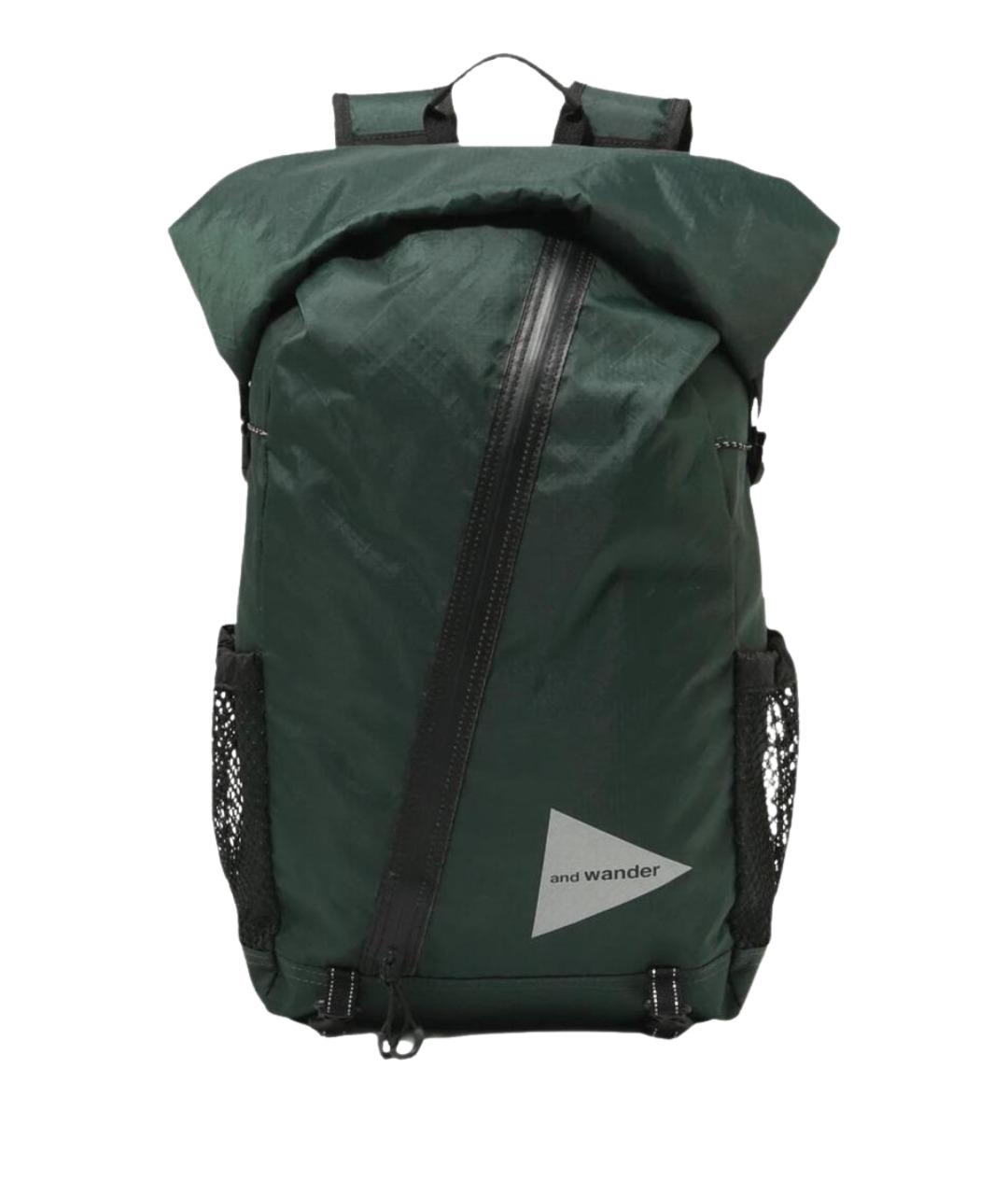 AND WANDER Зеленый синтетический рюкзак, фото 1
