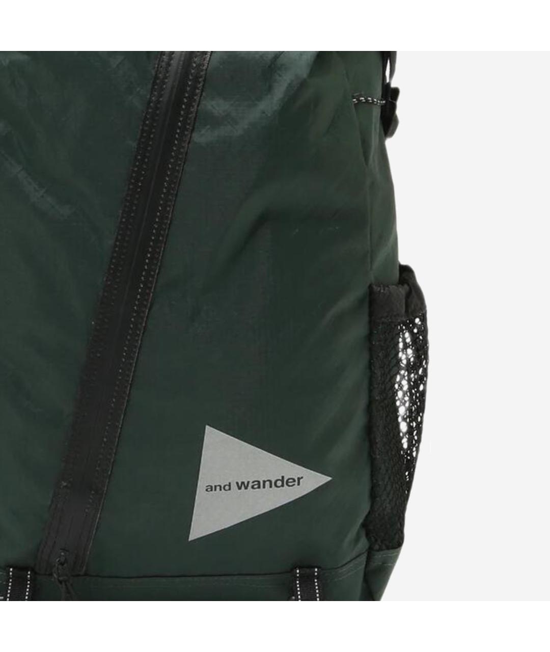 AND WANDER Зеленый синтетический рюкзак, фото 4