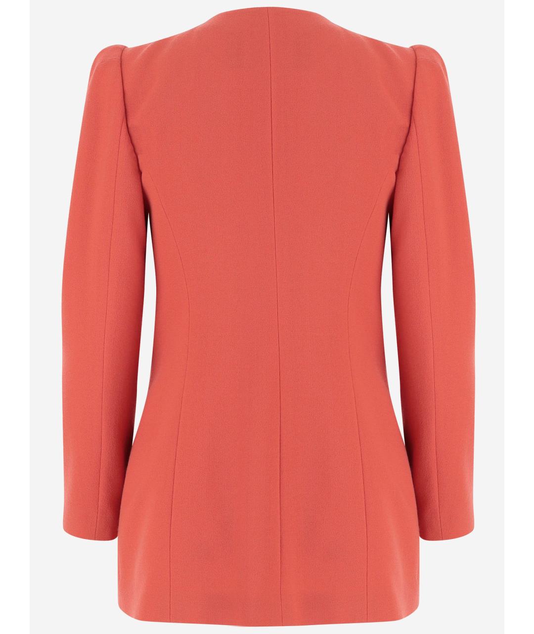 VALENTINO Розовое шерстяное коктейльное платье, фото 2