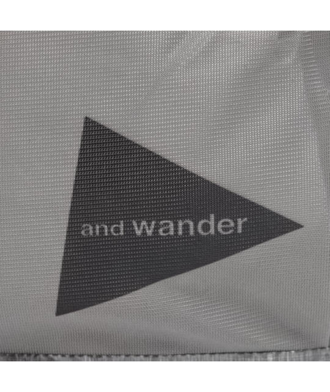 AND WANDER Серая синтетическая сумка на плечо, фото 3