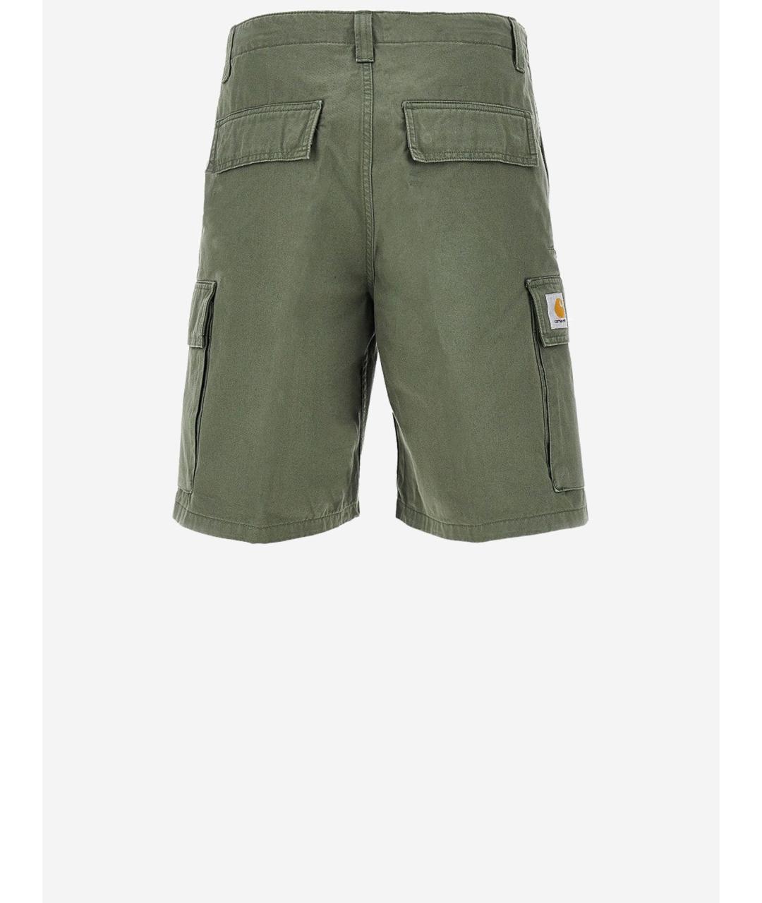 CARHARTT WIP Зеленые хлопковые шорты, фото 2