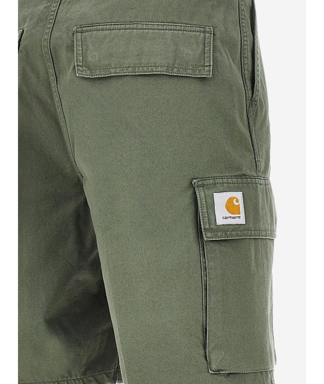 CARHARTT WIP Зеленые хлопковые шорты, фото 3