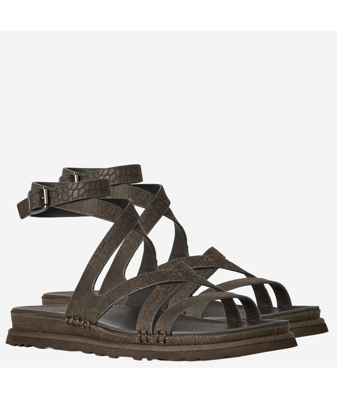 UGG AUSTRALIA Коричневые босоножки, фото 3