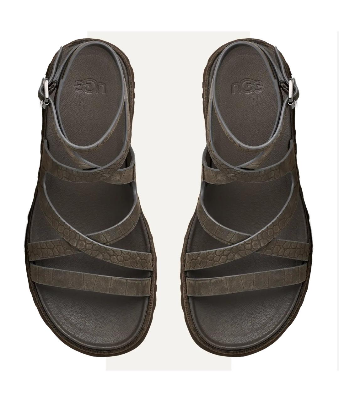 UGG AUSTRALIA Коричневые босоножки, фото 2