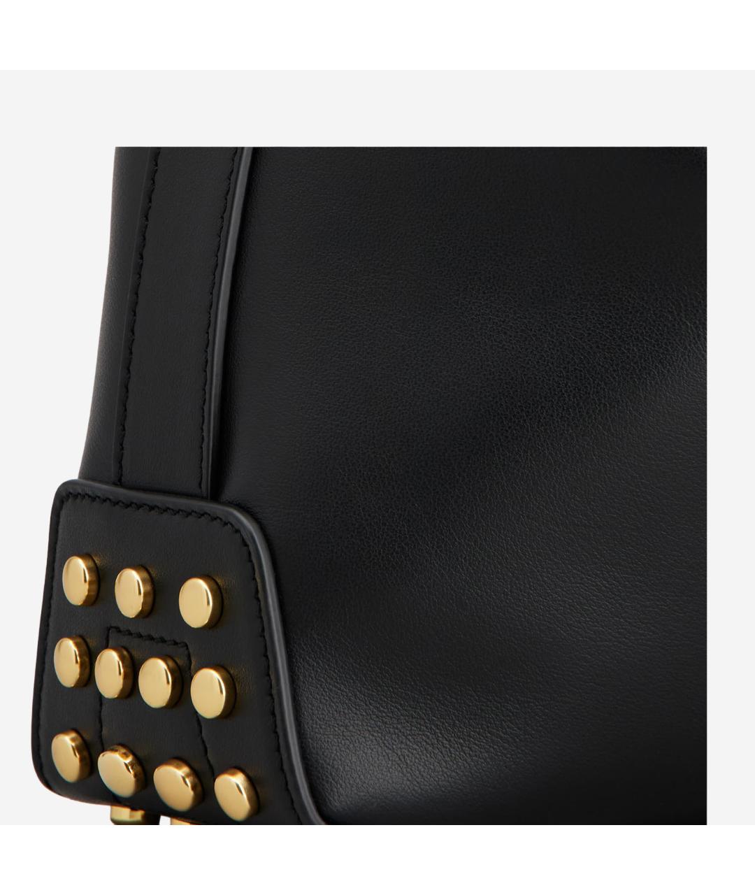 TOD'S Черная кожаная сумка через плечо, фото 4