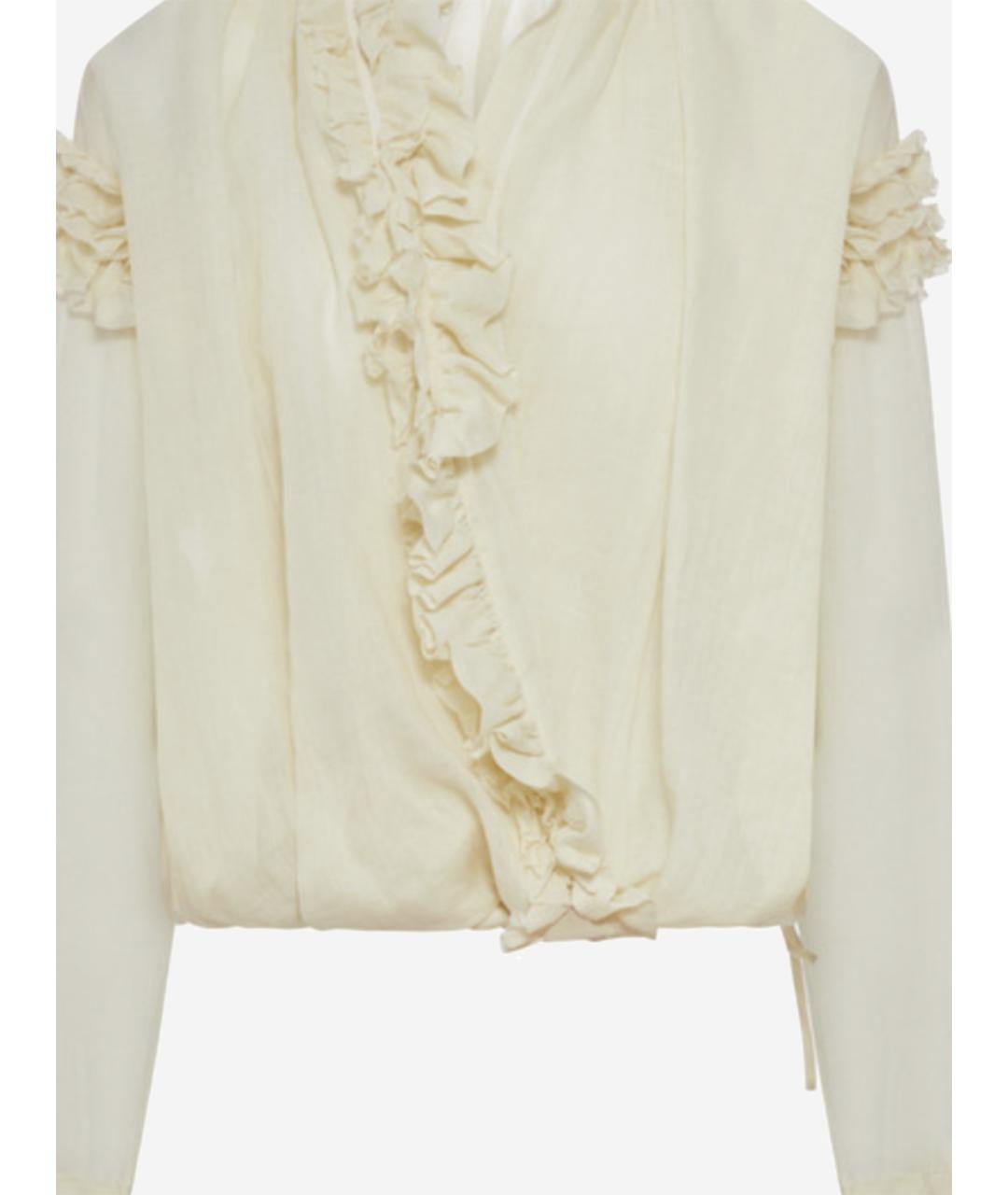 DRIES VAN NOTEN Бежевая рубашка, фото 3