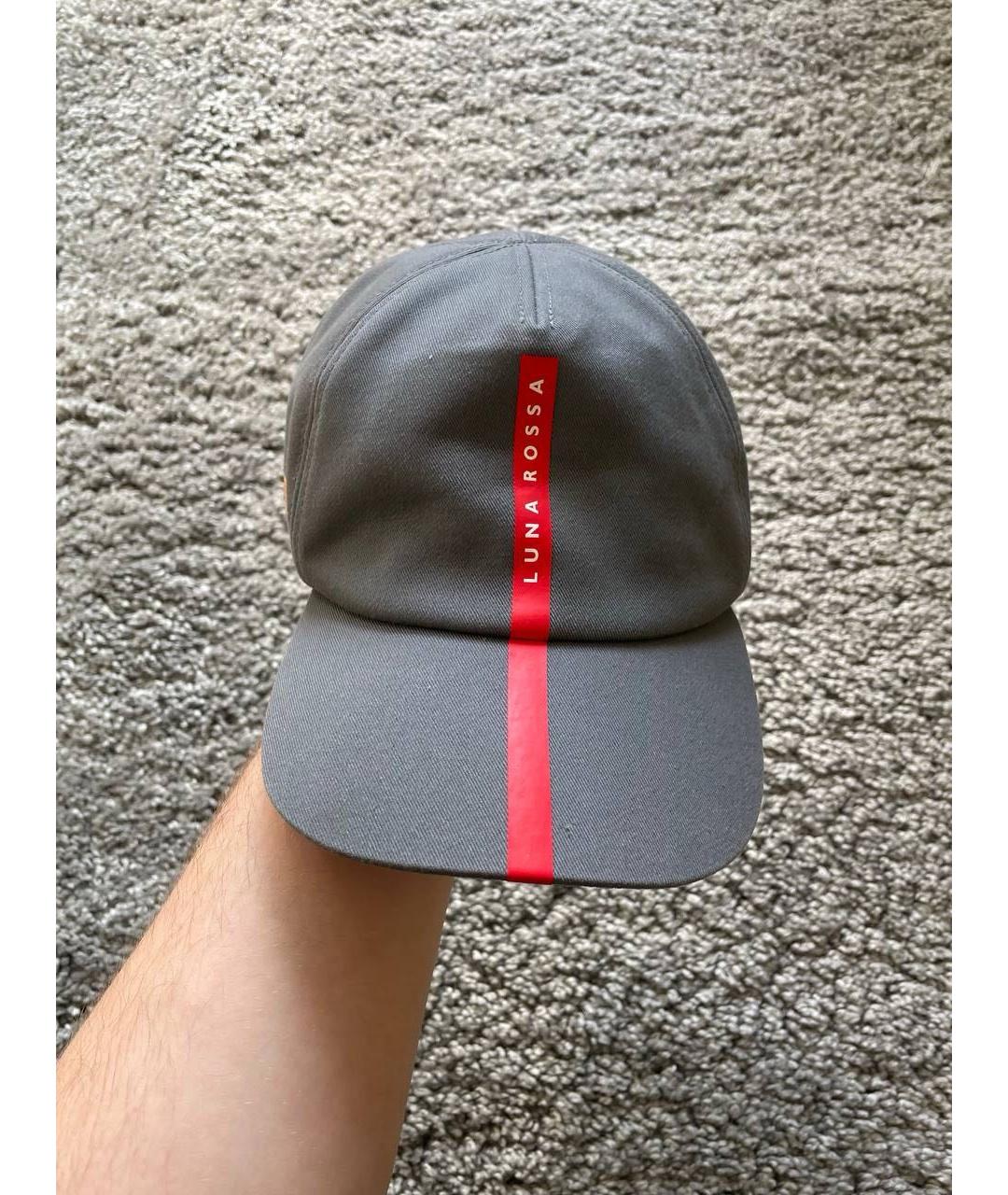 PRADA Серая хлопковая кепка/бейсболка, фото 6