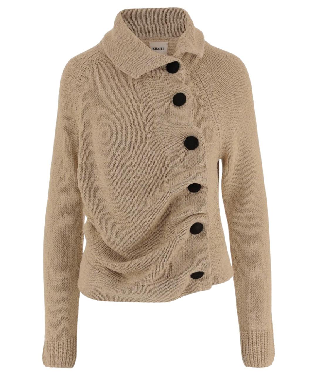 KHAITE Бежевый кардиган, фото 1
