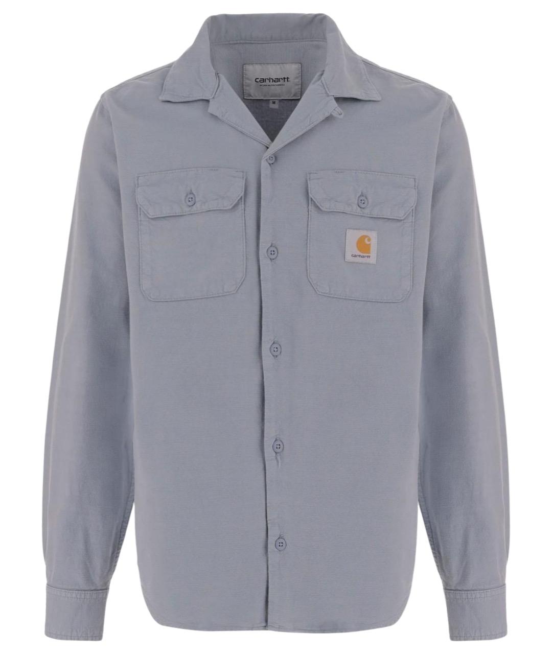 CARHARTT WIP Серая хлопковая кэжуал рубашка, фото 1