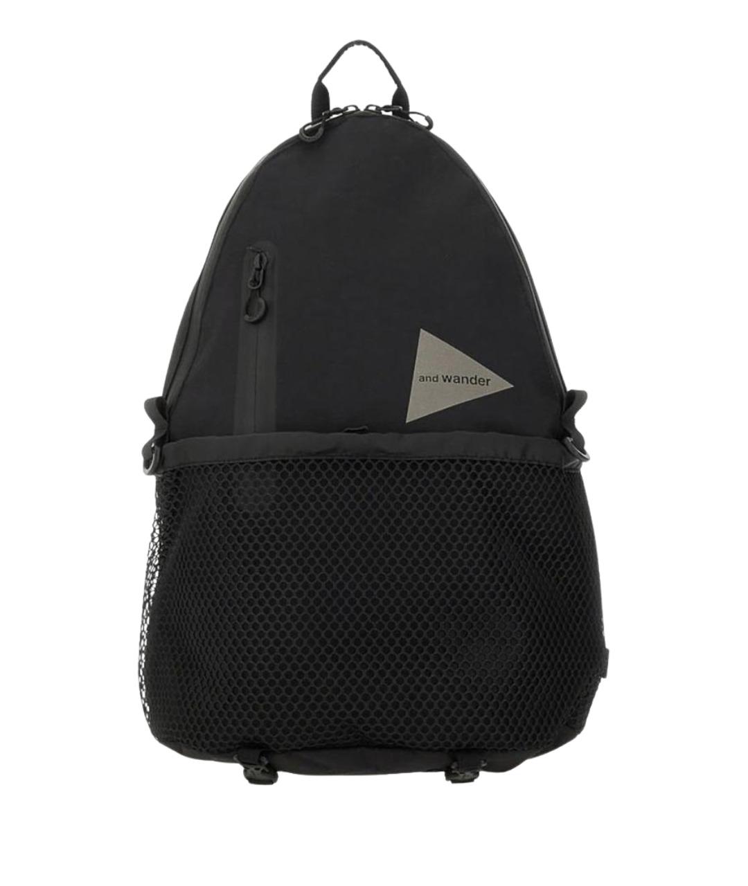 AND WANDER Черный синтетический рюкзак, фото 1