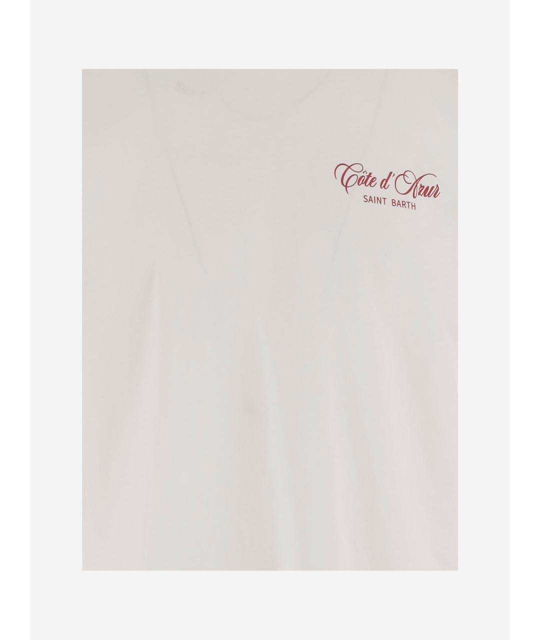 MC2 SAINT BARTH Белая хлопковая футболка, фото 3