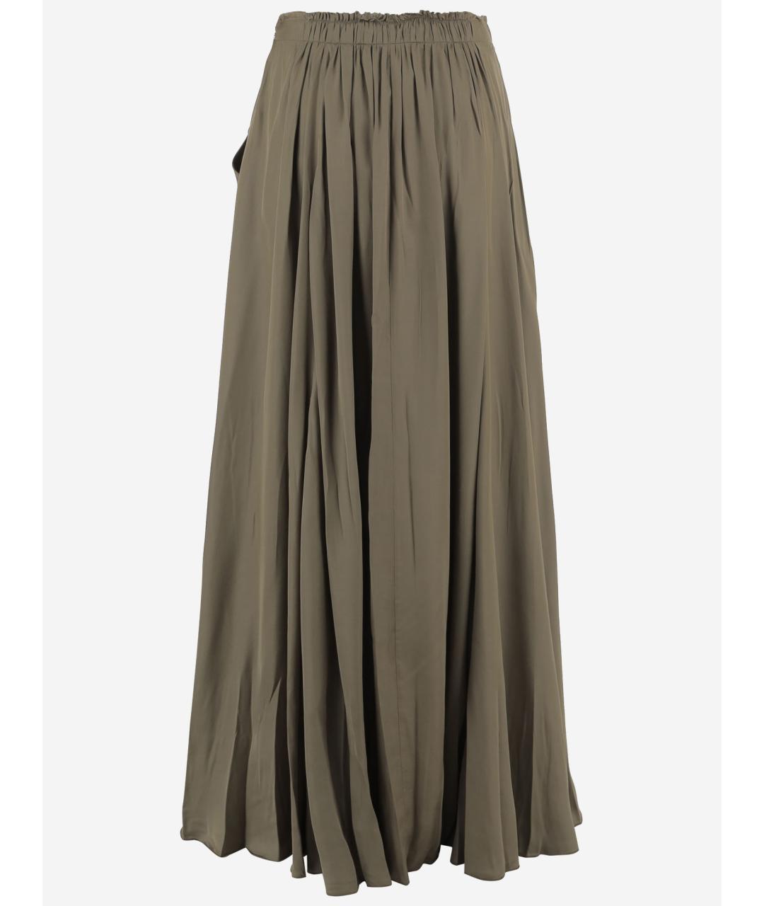 Sa Su Phi Хаки полиэстеровая юбка макси, фото 2