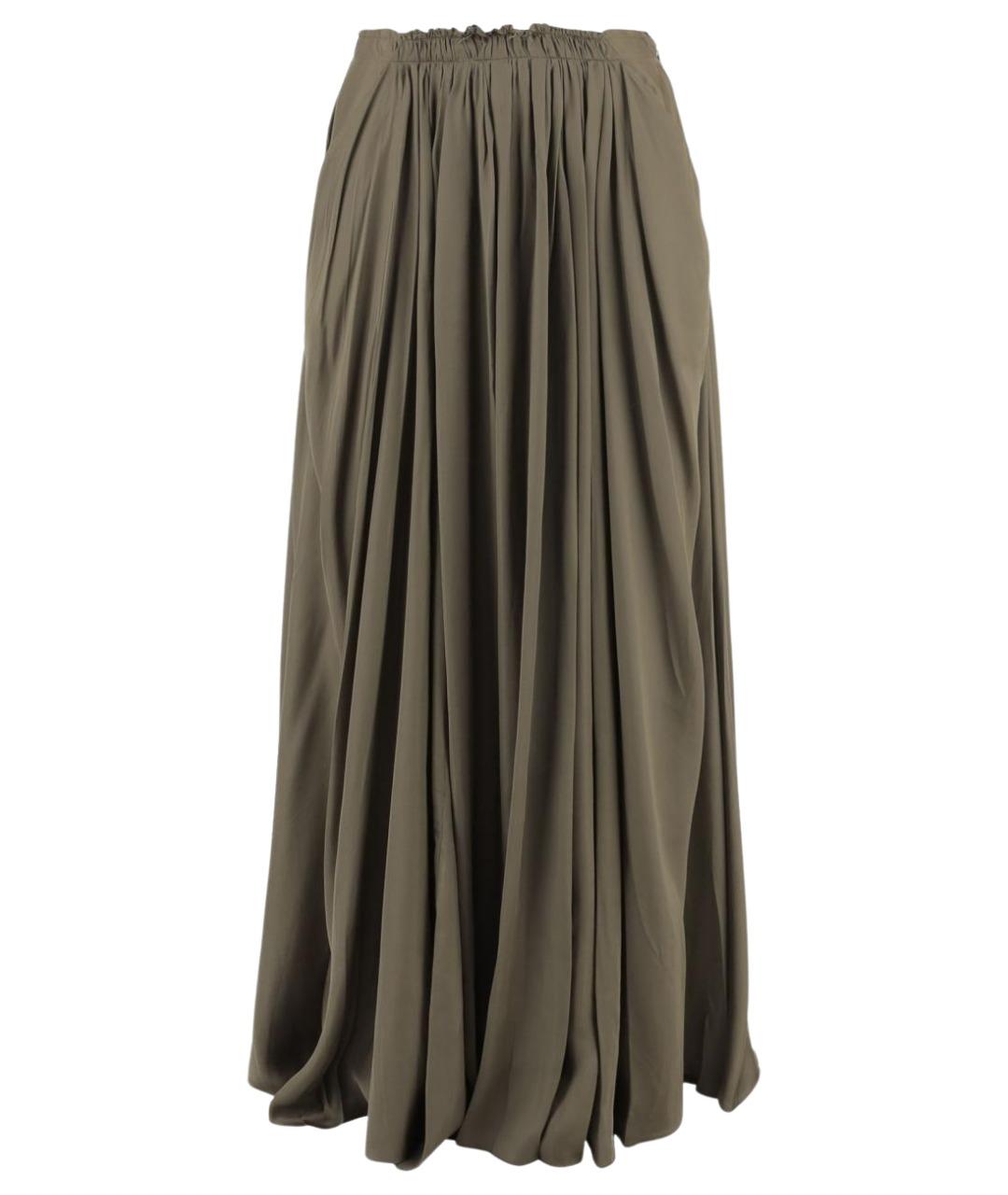 Sa Su Phi Хаки полиэстеровая юбка макси, фото 1