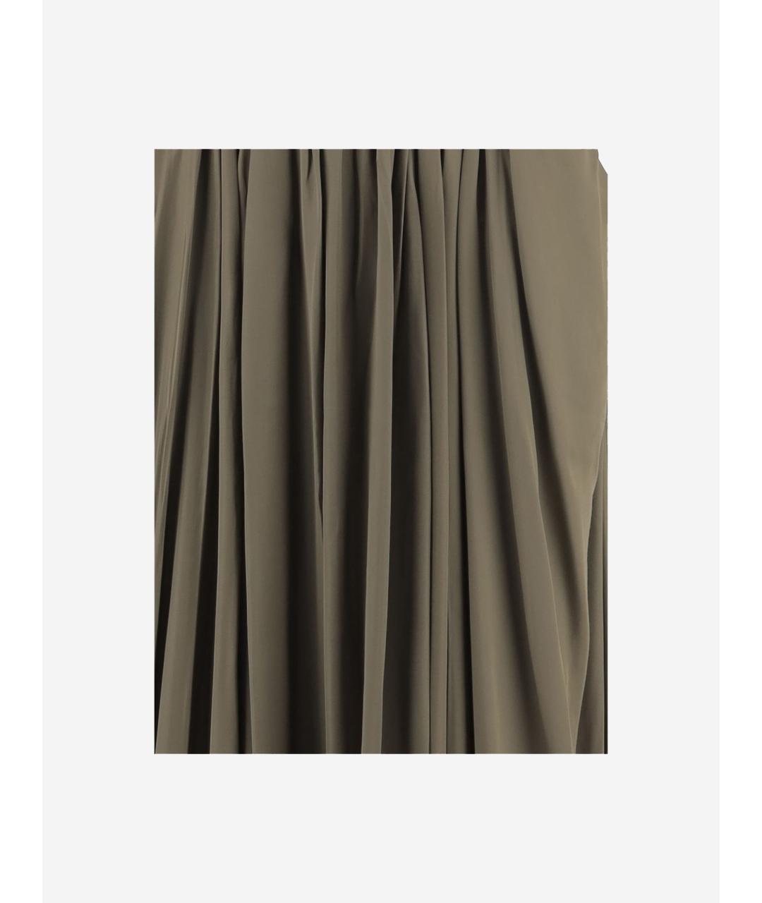 Sa Su Phi Хаки полиэстеровая юбка макси, фото 3